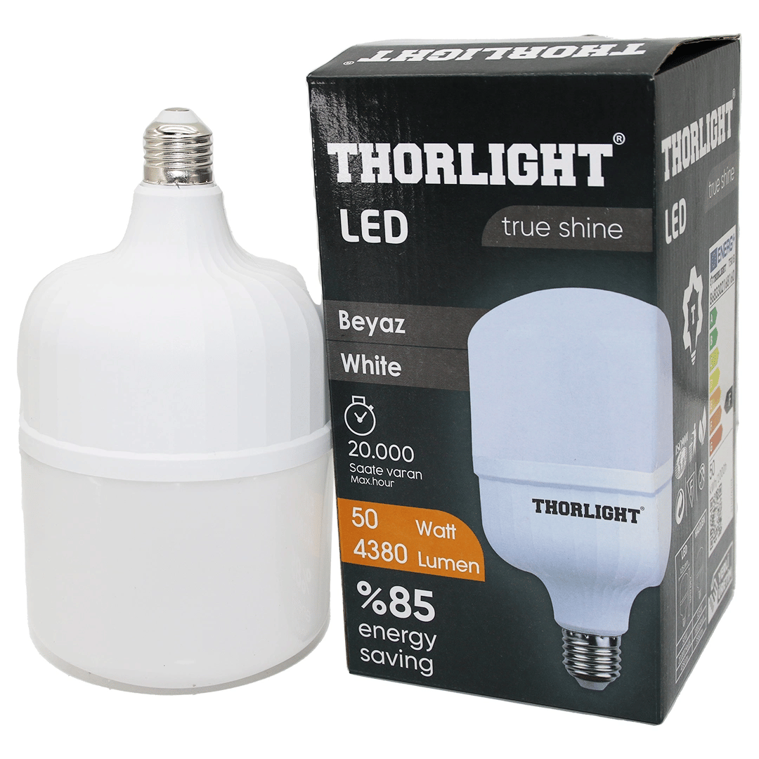 Thorlıght 50w E27 Torch T-shape Beyaz Led Ampul T-50b Bx40