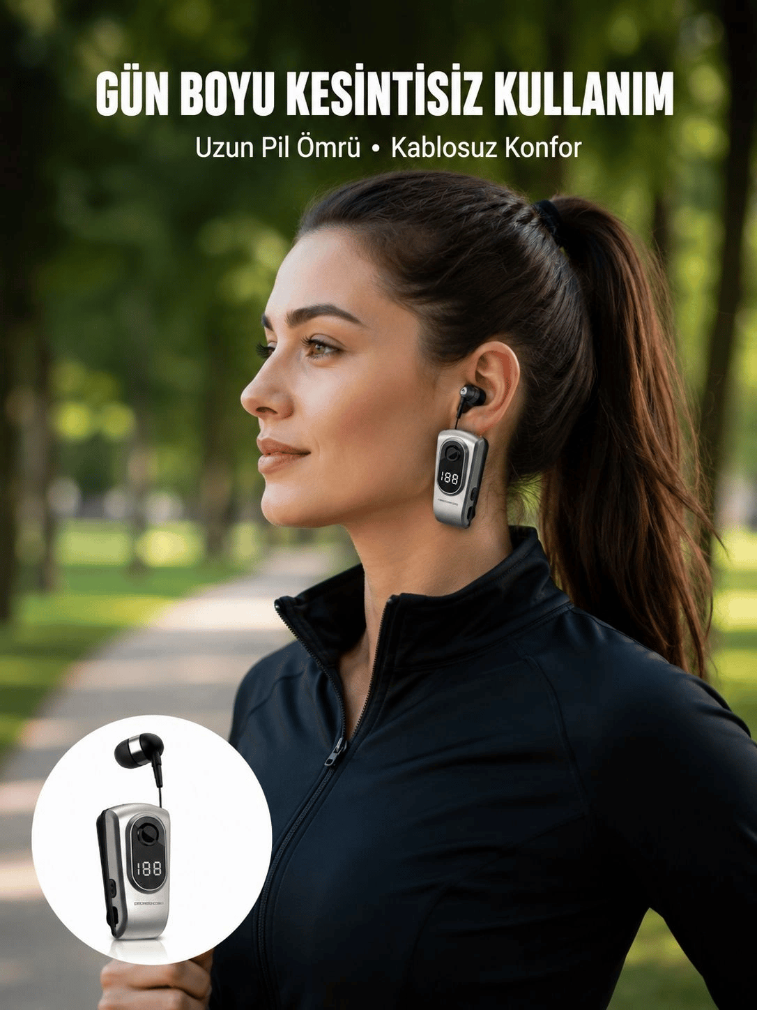 Titreşimli Bluetooth Kulaklık – Uzun Pil Ömrü, Dijital Ekranlı Kablosuz Tasarım Yeni Nesil