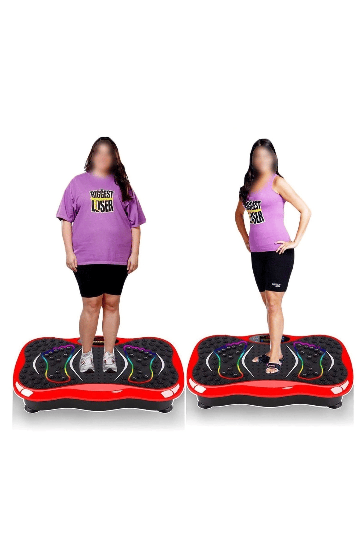 Titreşimli egzersiz plaka fitness tüm vücut spor masaj aleti 50cm siyah renk - Ekipman & Aksesuar
