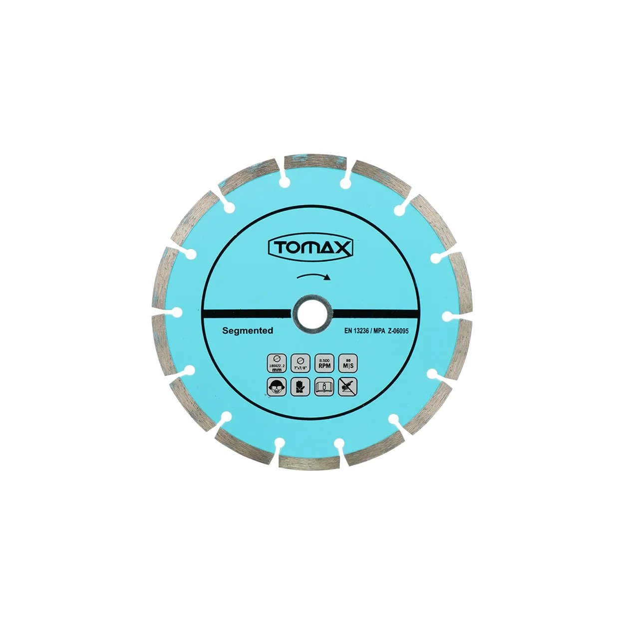 Tomax Segmentli Elmas Beton Kesici Disk - 230x2,4x22