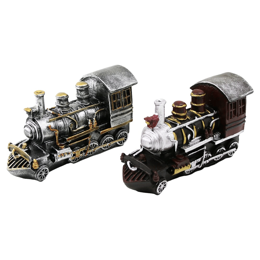 Tren Vintage Dekoratif Biblo - Kumbara Renkli 20x12x8cm Reçine Bx40