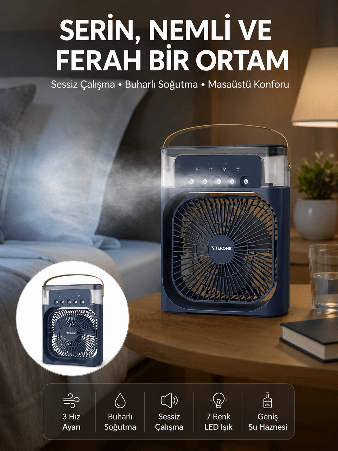 Tüm Gün Kullanıma Uygun Enerji Tasarruflu Fan Yeni Nesil