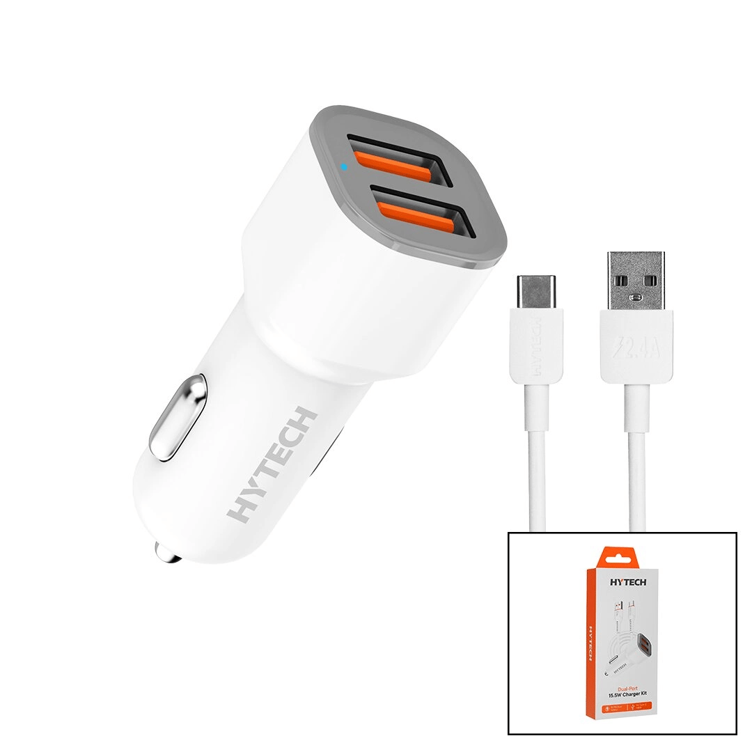 Type-c - Kablolu  Oto - Araç Çakmaklık Şarj Başlık Set  15.5w - 1mt Kablo  Hy-x46 Bx40
