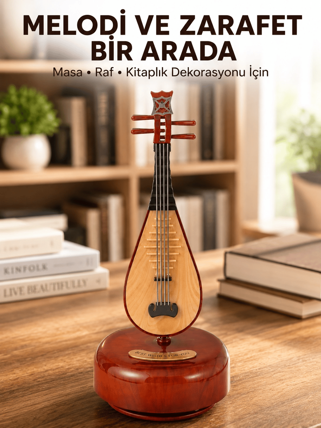 Ud Sembolü Müzik Kutusu Estetik Tasarım Melodi Destekli