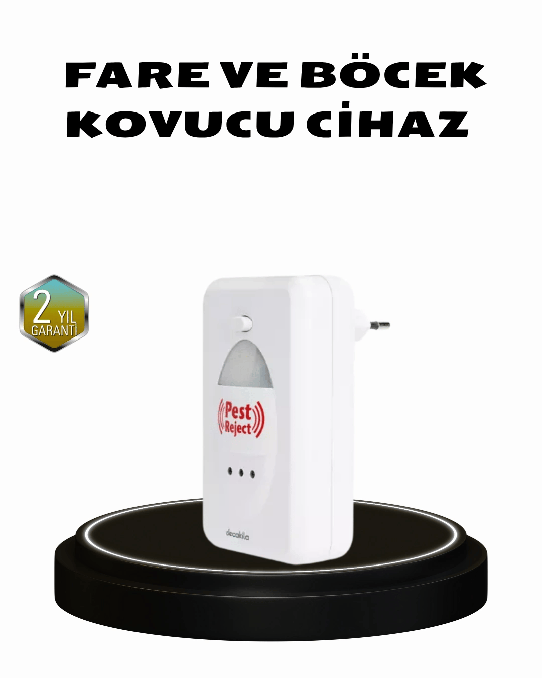 Ultrasonik Böcek ve Fare Kovucu – Doğa Dostu, Sessiz ve Etkili Savunma