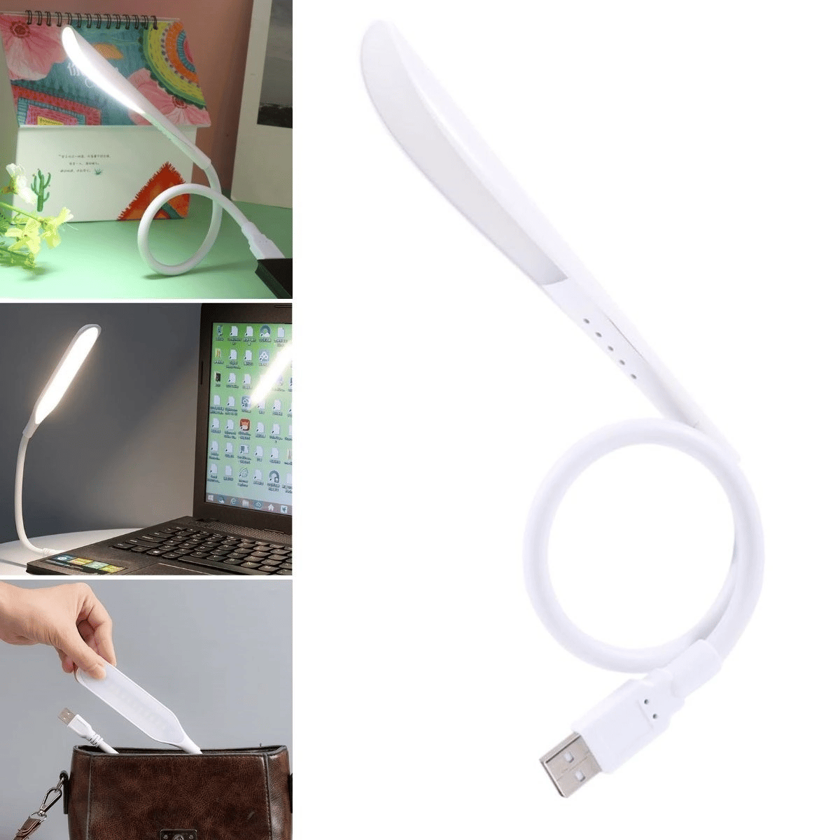 Usb Girişli 14 Ledli 3 Kademeli Dokunmatik Masa/kitap Okuma Lambası Ledi Beyaz Bx40