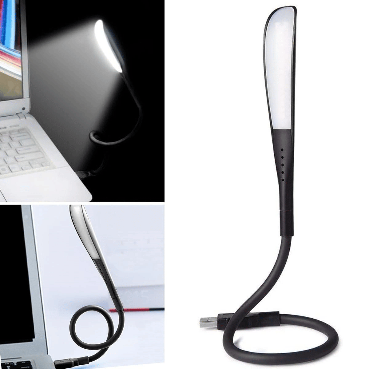 Usb Girişli 14 Ledli 3 Kademeli Dokunmatik Masa/kitap Okuma Lambası Ledi Siyah Bx40