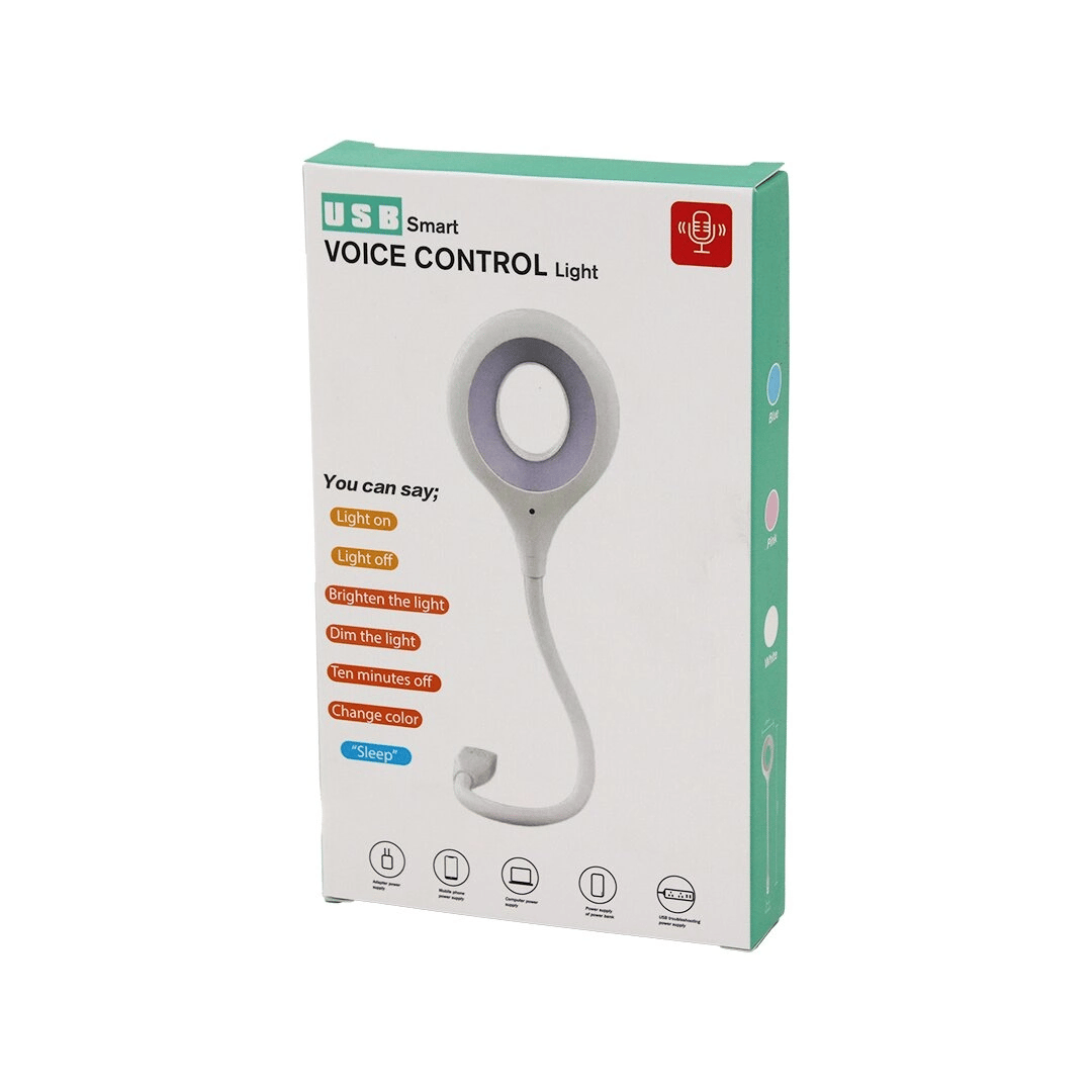 Usb Smart Voıce Control Light Sesli Işık Ayarlı Mini Yuvarlak Usb 16 Ledli Lamba Akrobat Kollu 2w 5v-0.5a Bx40
