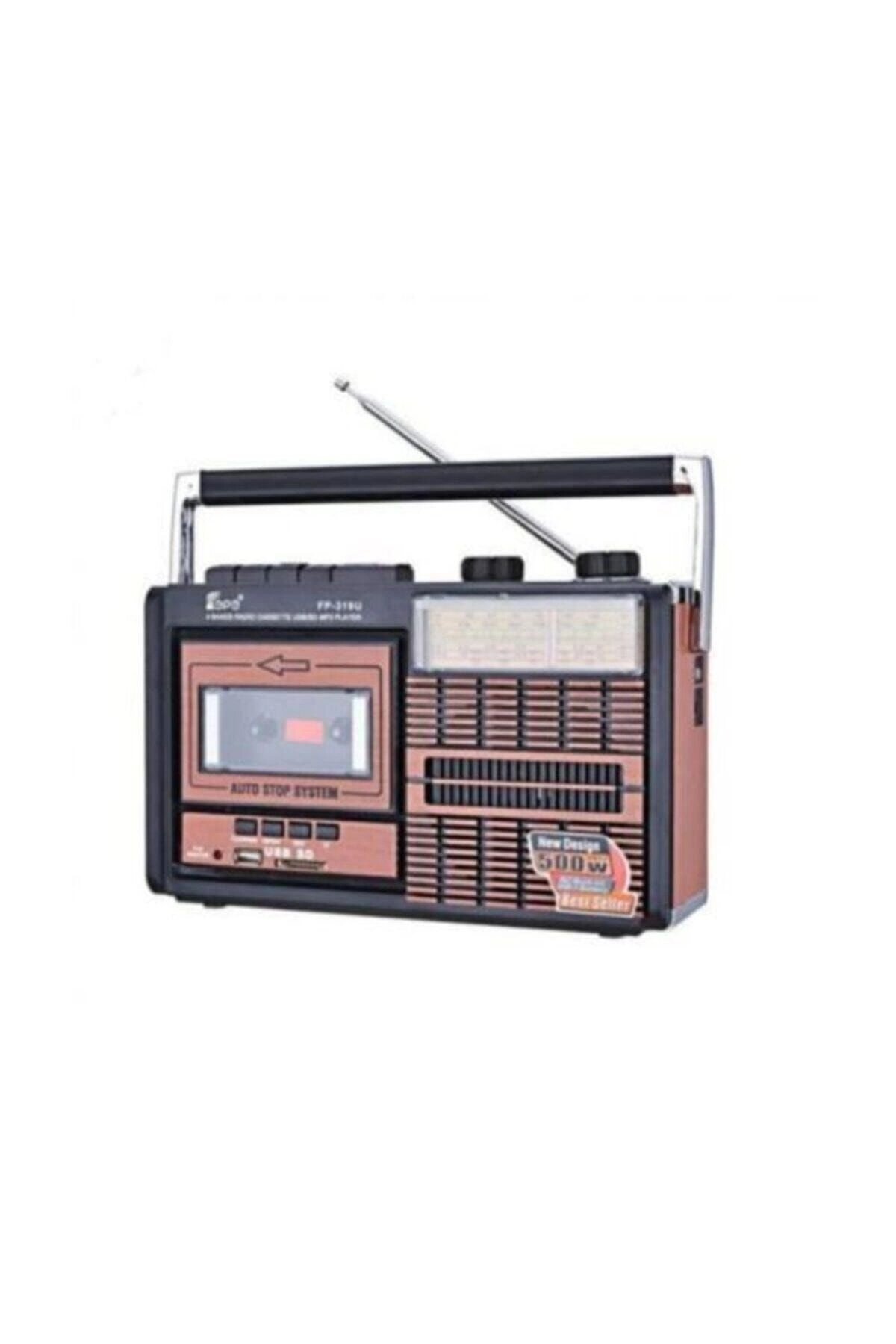 USB ve FM radyo özellikli gri kaset çalar, Bluetooth yok, 2 yıl garantili - Elektronik
