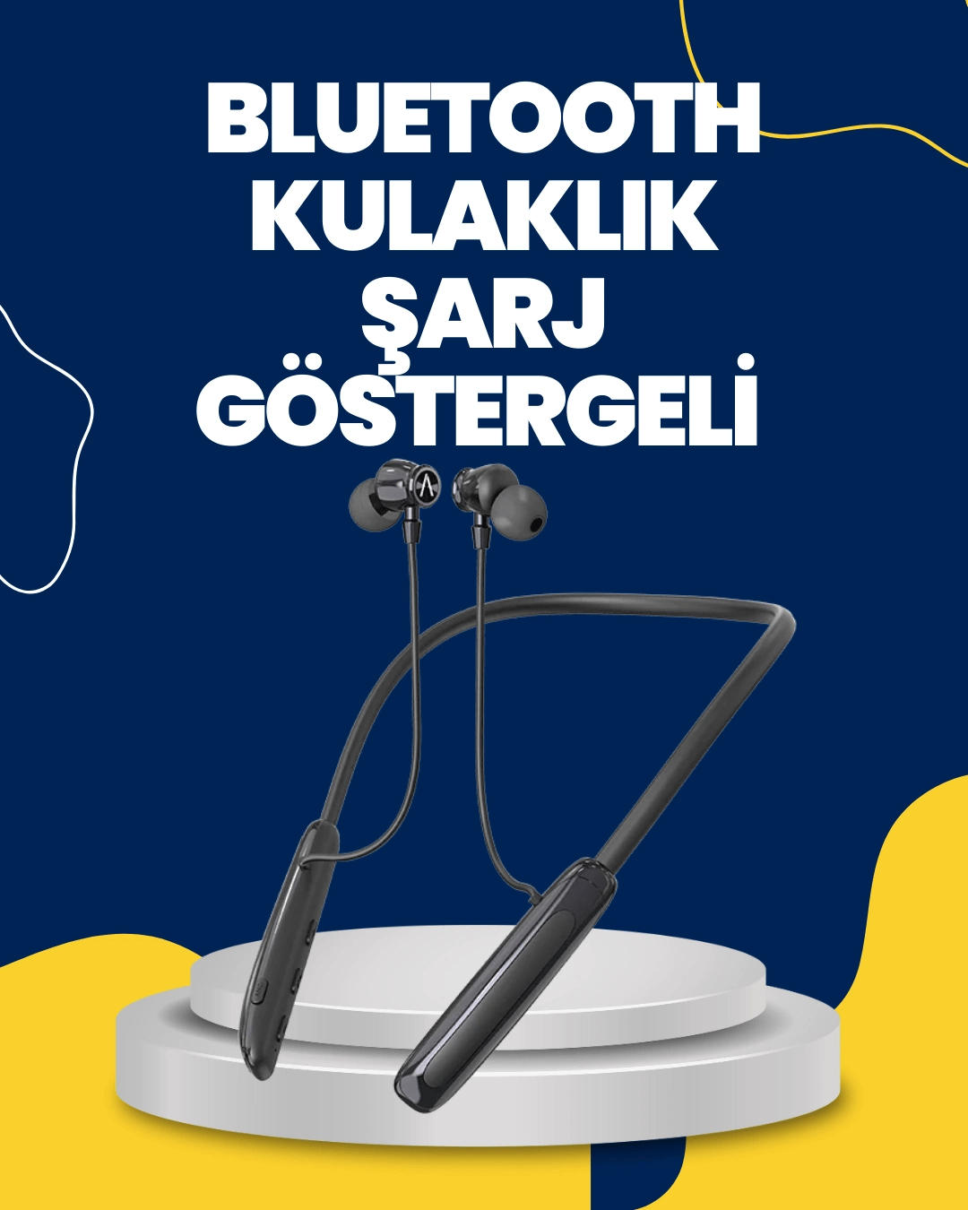 Uzun Süreli Kullanım Boyun Askılı Kablosuz Kulaklık Hızlı Şarj, Ergonomik Tasarım