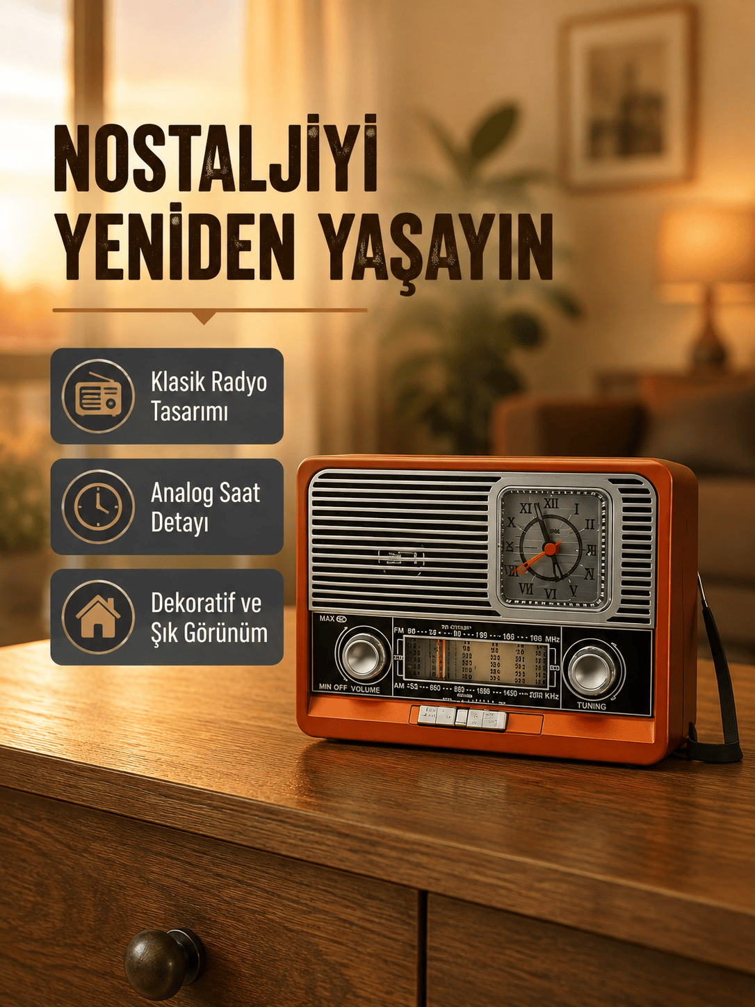 Vintage Radyo – Nostaljik Tasarım ve Modern Teknoloji Bir Arada