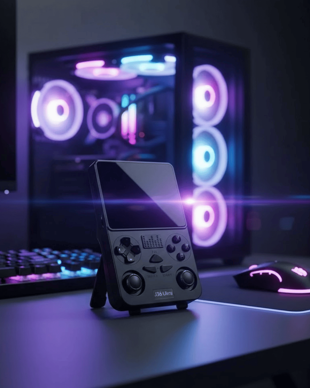 Wi-Fi Özellikli Taşınabilir Retro Oyun Konsolu Analog Joystickli