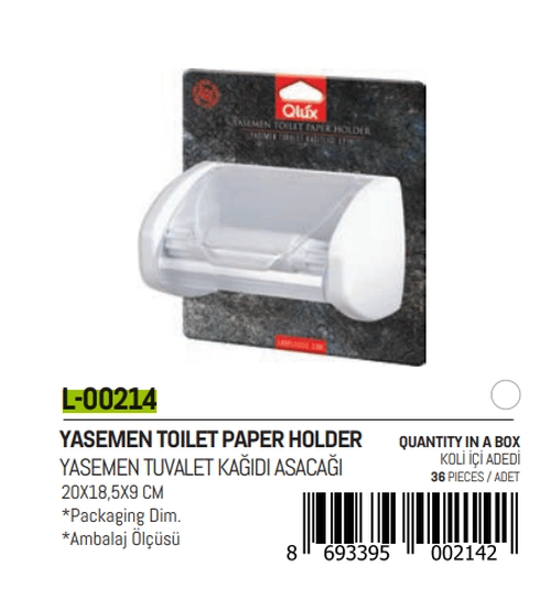 Yasemen Kapaklı Wc Kağıtlık Bx40