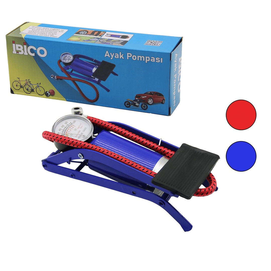 Yayat Modelince Pistonlu Ayak Pompası Oto-araç - Bisiklet-motor Lastik - Top - Şişme Havuz-yatak Bx40