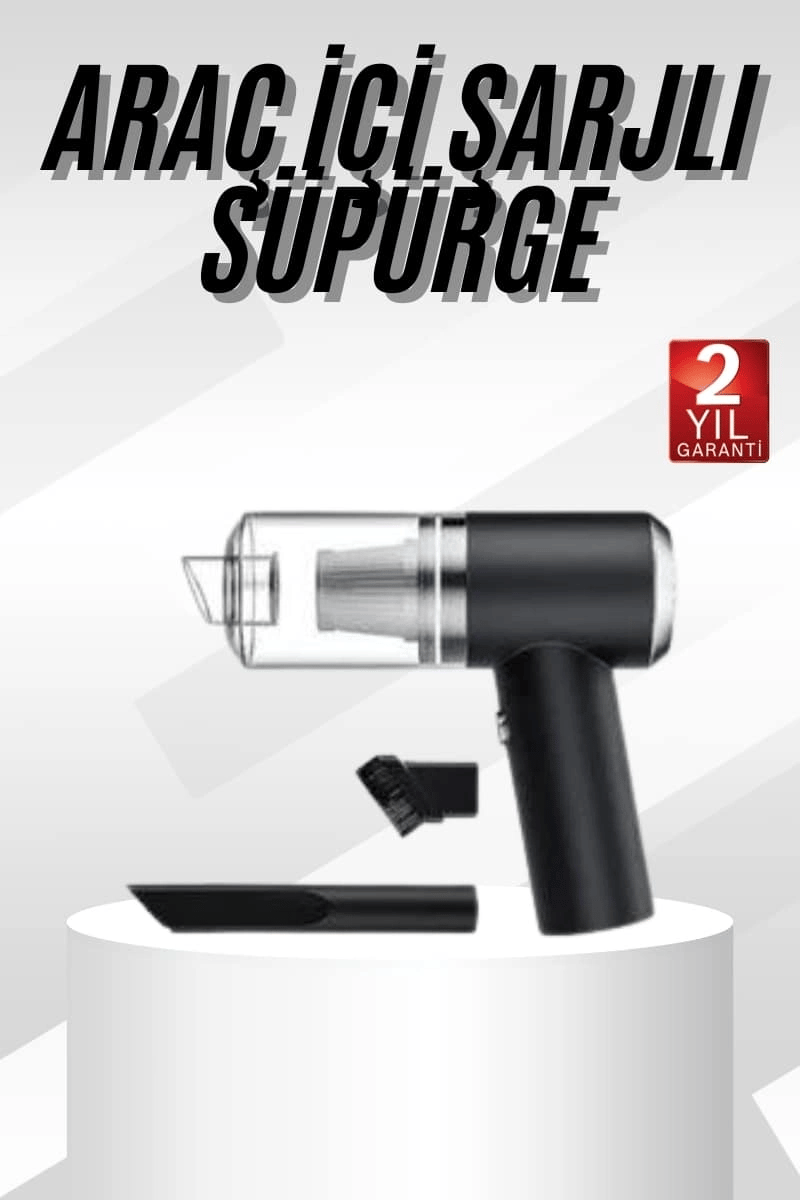 Yeni Nesil Mini Vakumlu Araç Süpürgesi El Süpürgesi Şarjlı