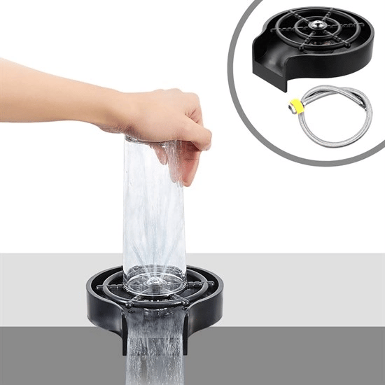 Yüksek Basınçlı Otomatik Bardak Yıkama Aparatı Mutfak Lavaboları İçin Hızlı Kupa Durulayıcı Bx40