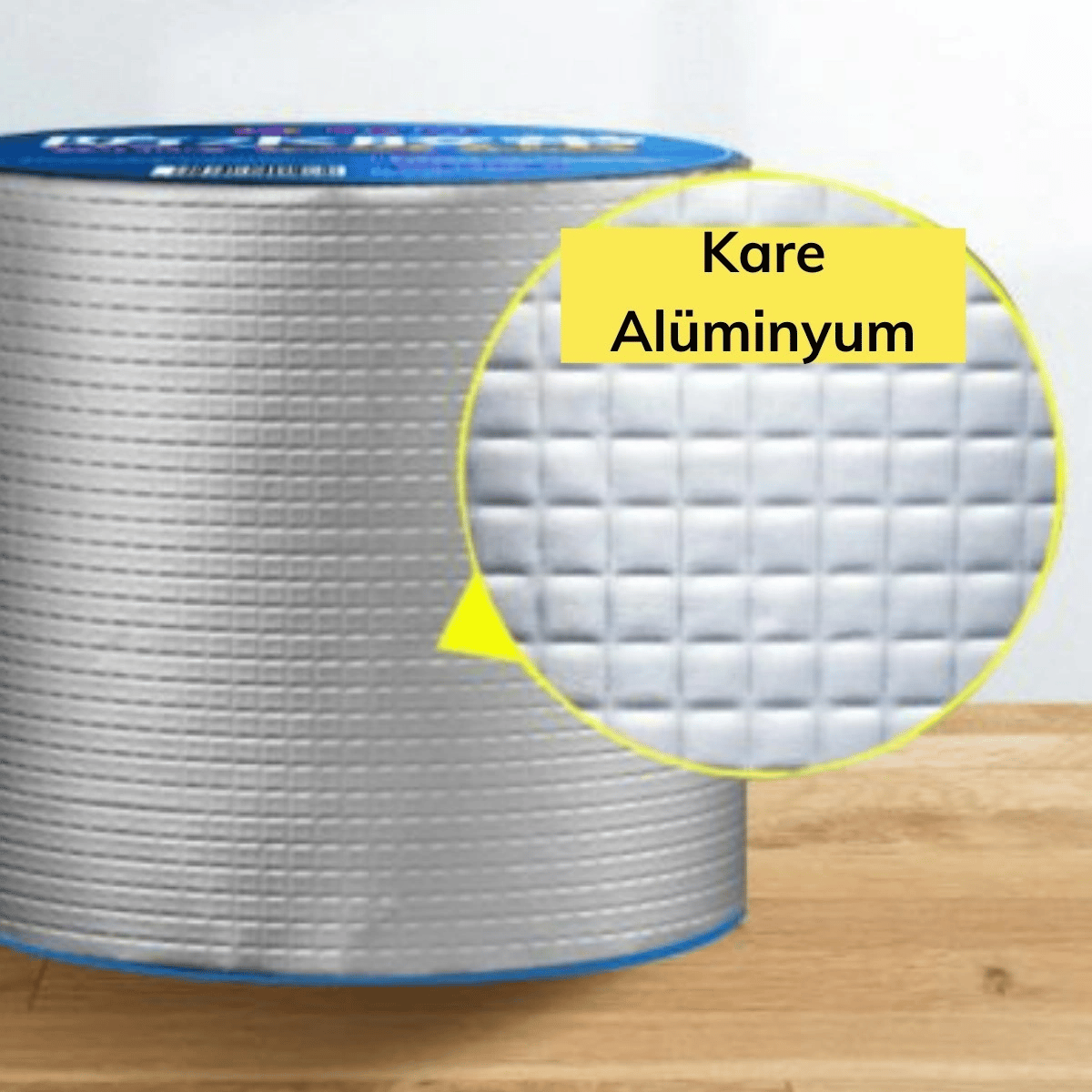 Yüksek Sıcaklık Dayanan Su Geçirmez Çatı Boru Duvar Çatlak Onarıcı Yapışkan Bant Folyo 5 Cm Bx40