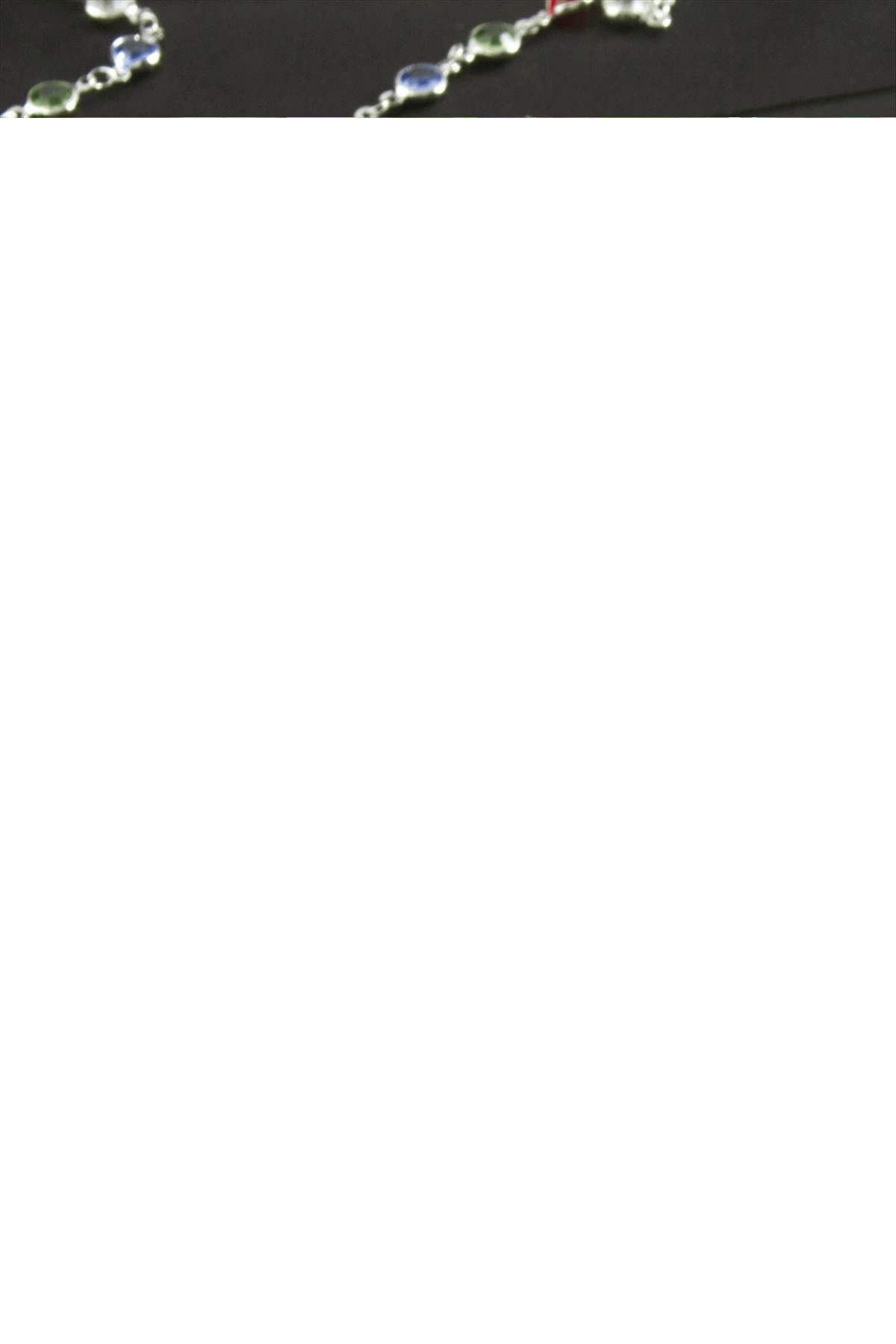 Yuvarlak Zirkon Taşlı Y Kolye