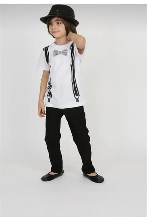 23 Nisan Erkek Çocuk Gösteri Kıyafeti Tshirt Pantalon Takım