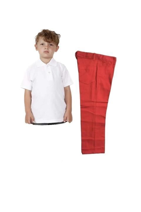 23 Nisan Unisex Çocuk Gösteri Okul Kıyafet Kostüm T-shırt Pantolon 0-24
