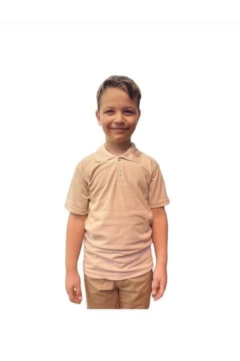 Unısex Çocuk Polo Yaka Kısa Kol Okul T-shirt