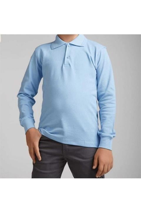 Unisex Uzun Kollu Polo Yaka T-shirt