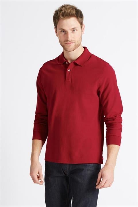Unisex Uzun Kollu Polo Yaka T-shirt