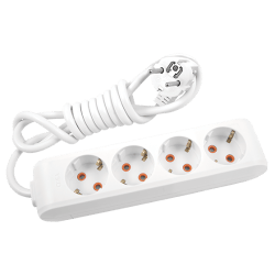 Viko Multi-Let Dörtlü Grup Priz Topraklı 5 Metre Beyaz (Çocuk Korumalı) 90113405