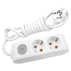 Viko Multi-Let İkili Grup Priz Anahtarlı Topraklı 5 Metre Beyaz (Çocuk Korumalı) 90117205