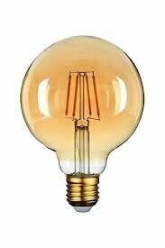 ZMR Rustik Led Ampul G95 Glop E27 Amber 6W