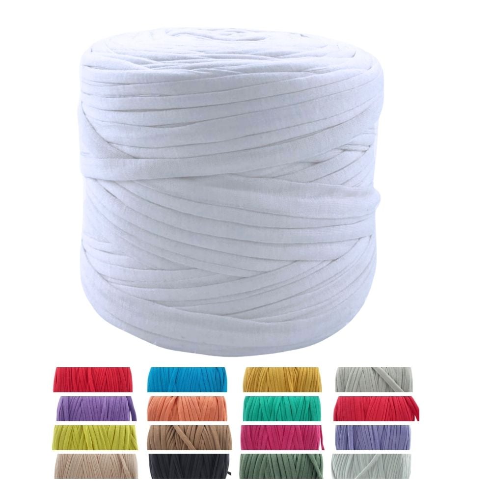 Beyaz Penye ip Premium - Yumuşak ve Esnek Büyük Boy 650 Gr 130 Mt Örgü ipi