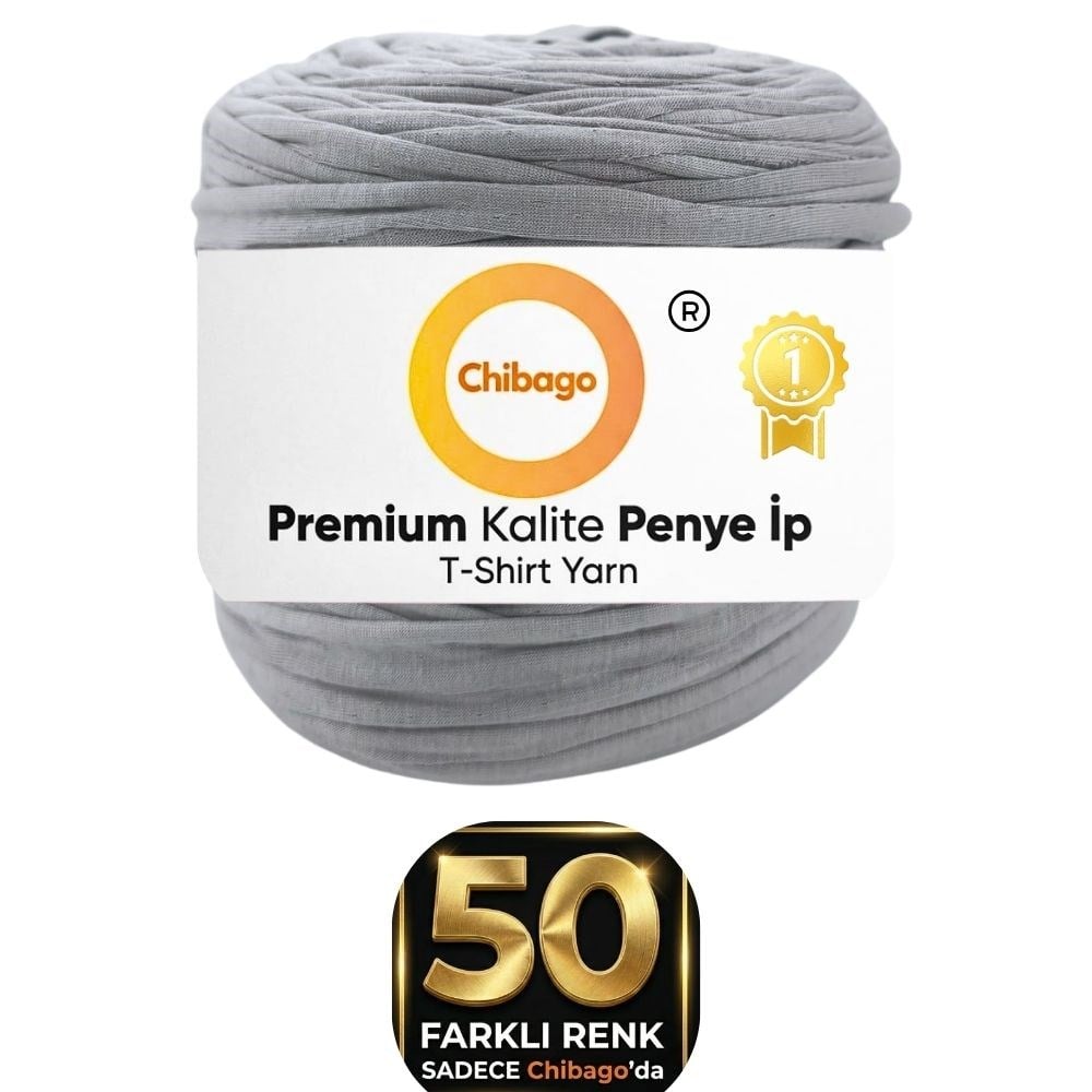Kil Gri Penye ip 001 Premium - Yumuşak ve Esnek Büyük Boy 650 Gr 130 Mt Örgü ipi