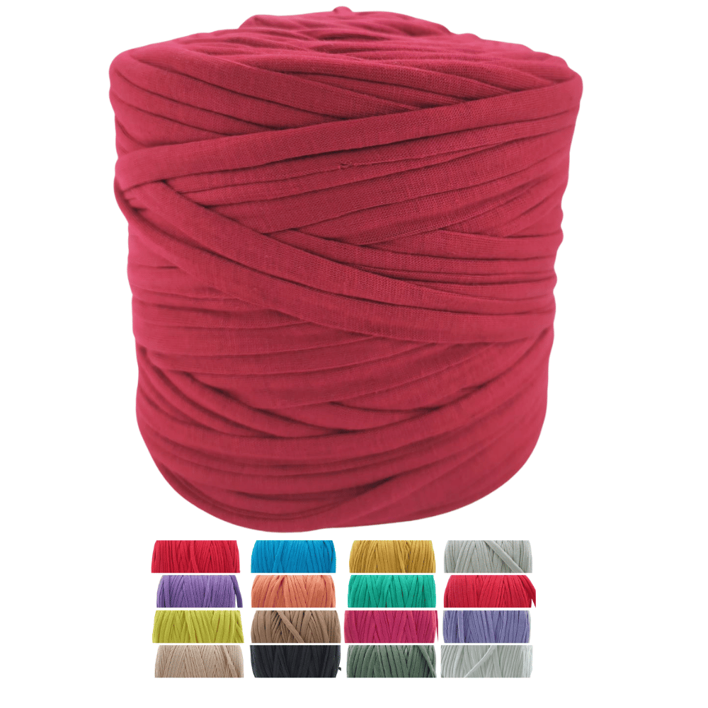 Penye İp Bordo Renk - 650-700 Gr Pamuk Örgü İpi 1. Kalite