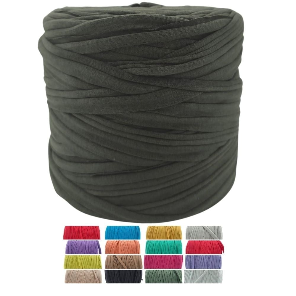 Penye İp Koyu Yeşil  Renk - 650-700 Gr Pamuk Örgü İpi 1. Kalite