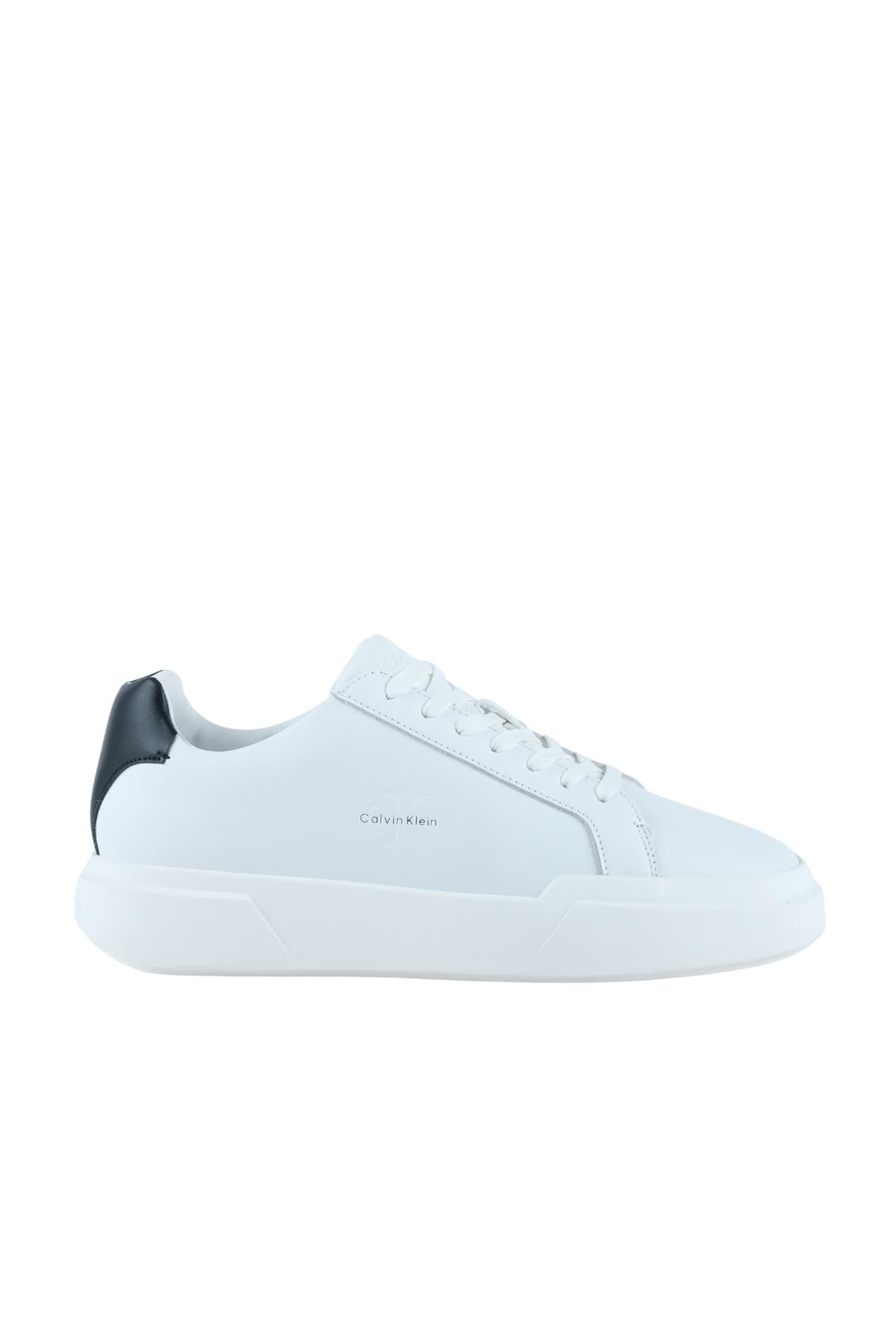Chunky Cupsole Erkek Beyaz Deri Ayakkabı (YM0YM01344-01W)