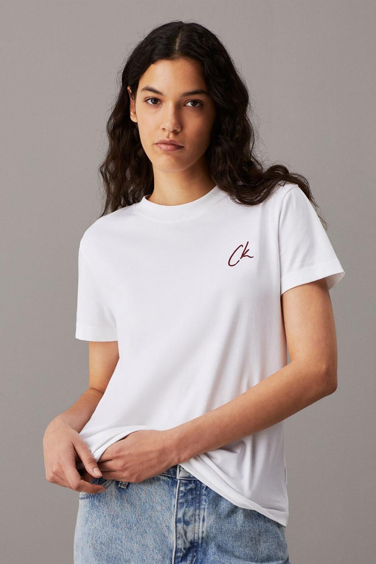 CK EMBROIDERED CK REGULAR TEE