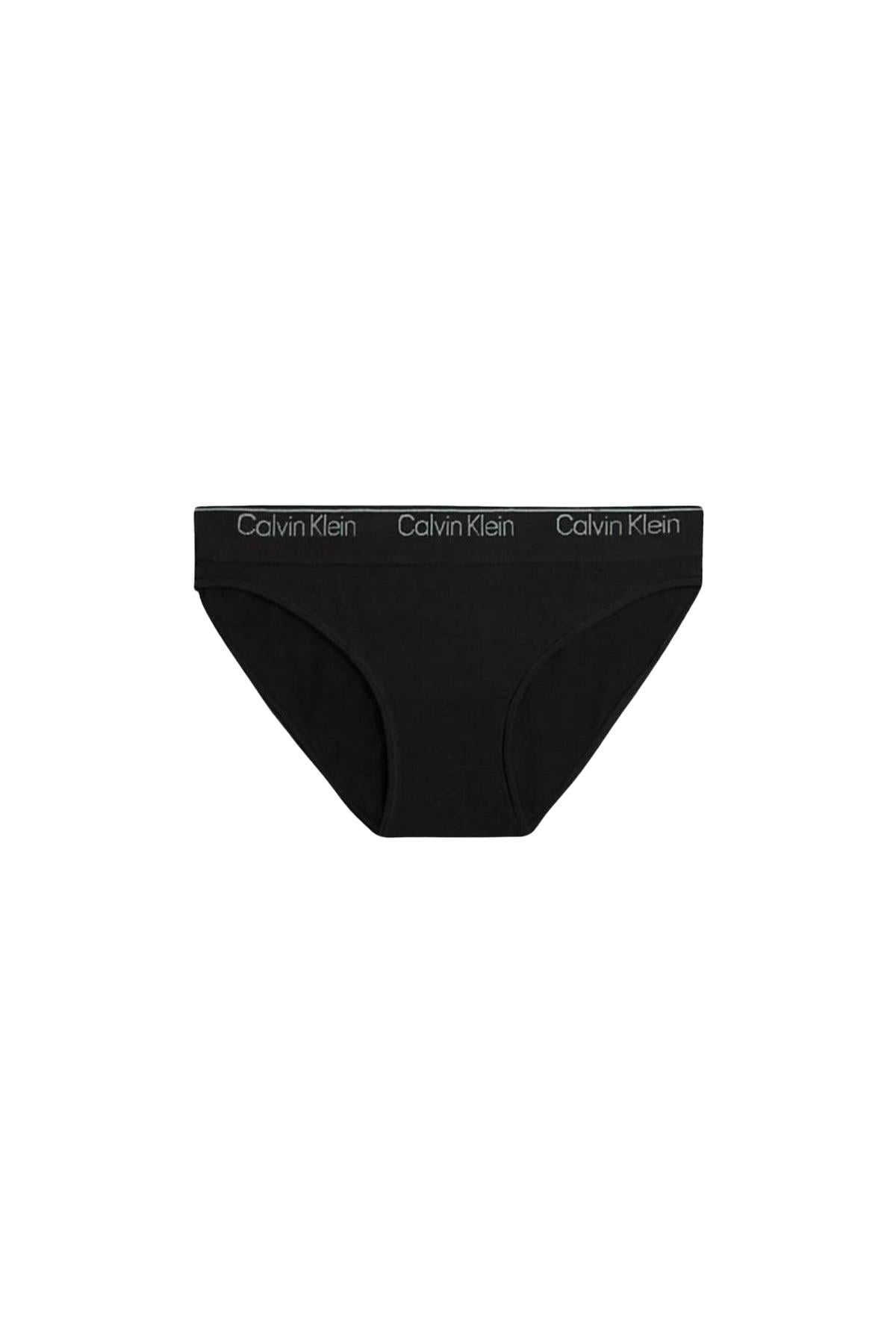 Kadın Calvin Klein İmzalı Elastik Bantlı Siyah Külot 000QF7096E UB1