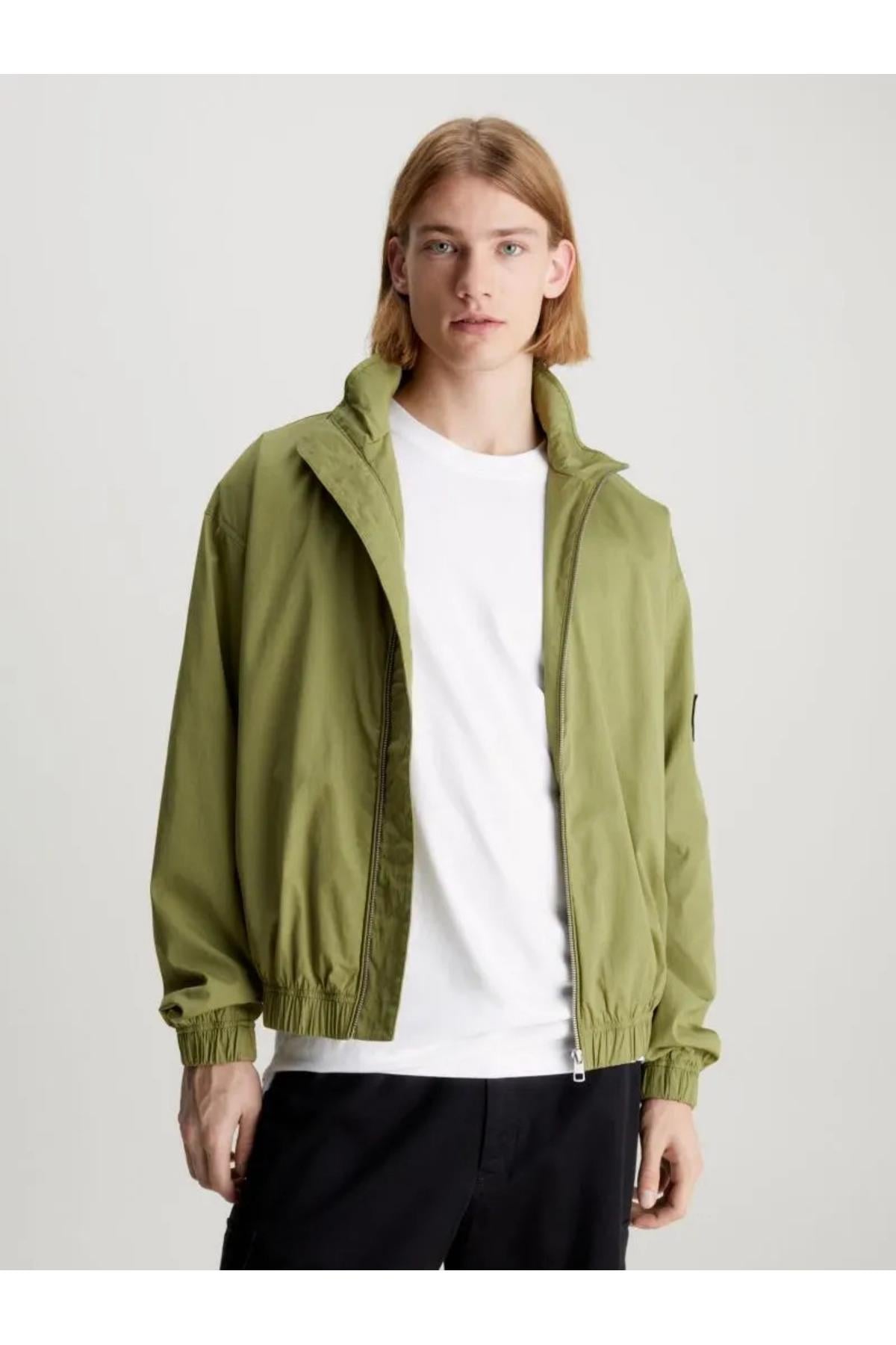Relaxed Cotton Zip Up Jacket- Rüzgarlık Ceket