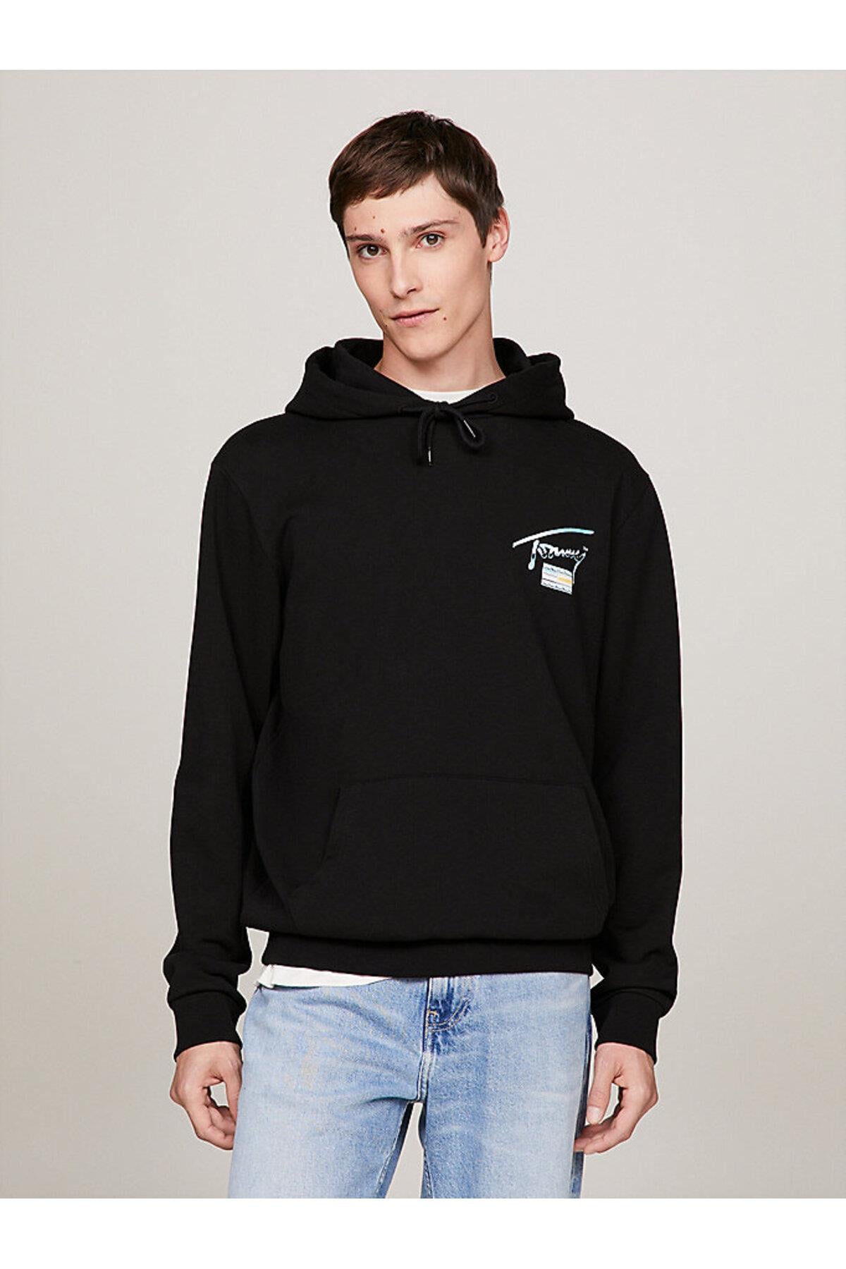 TOMMY JEANS ERKEK REGULAR FİT METALLIC DNA HOOD EXT