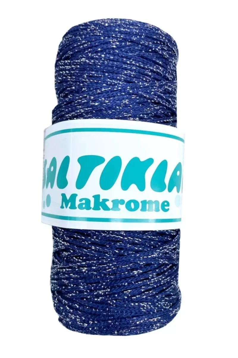 1 Adet Polyester Simli Makrome İpi SG-370 - mudanis