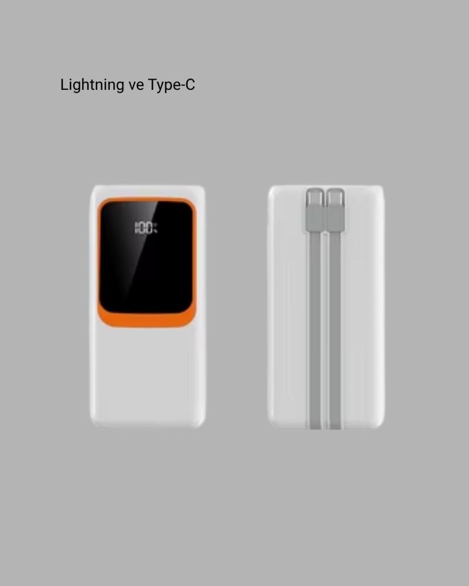 10.000 Mah Bataryalı, Dijital Göstergeli Taşınabilir Powerbank