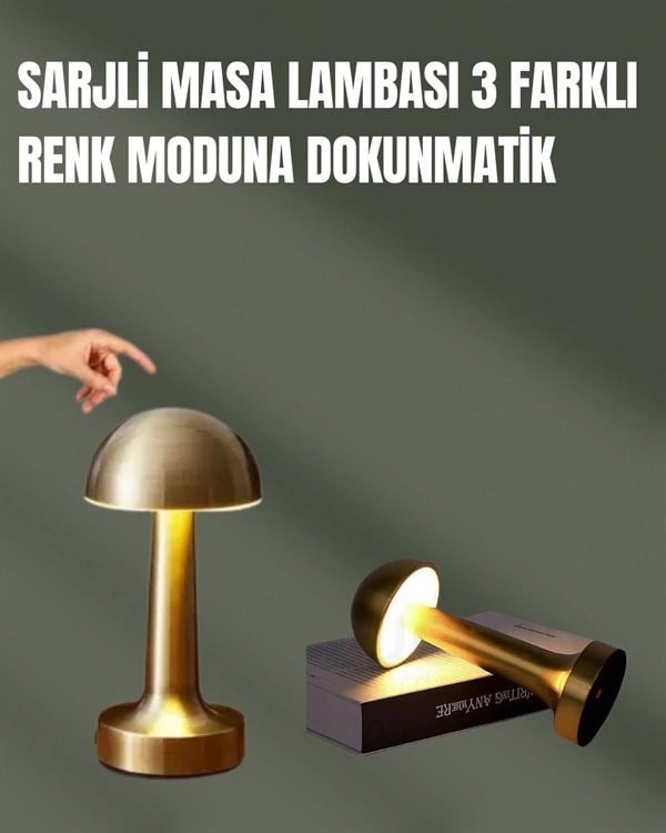 %100 Kademeli Ayarlanabilir Işık – Usb Şarjlı Masa Lambası