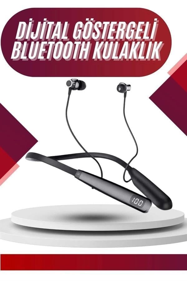 100 Saat Bluetooth Kulaklık Dijital Göstergeli Anc Özelliği Kablolu