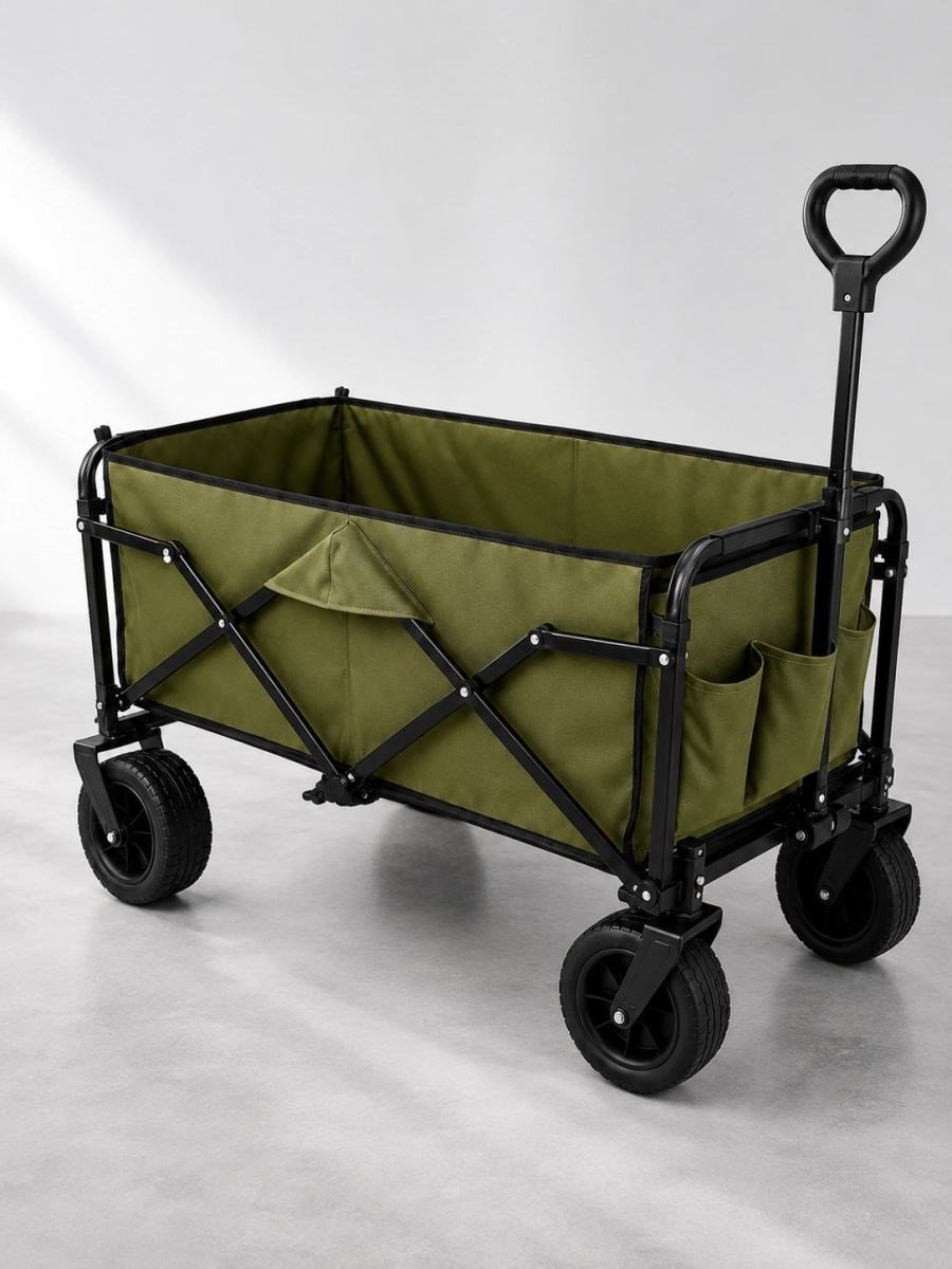 130 Kg Taşıma Kapasiteli Katlanabilir Wagon Taşıma Arabası