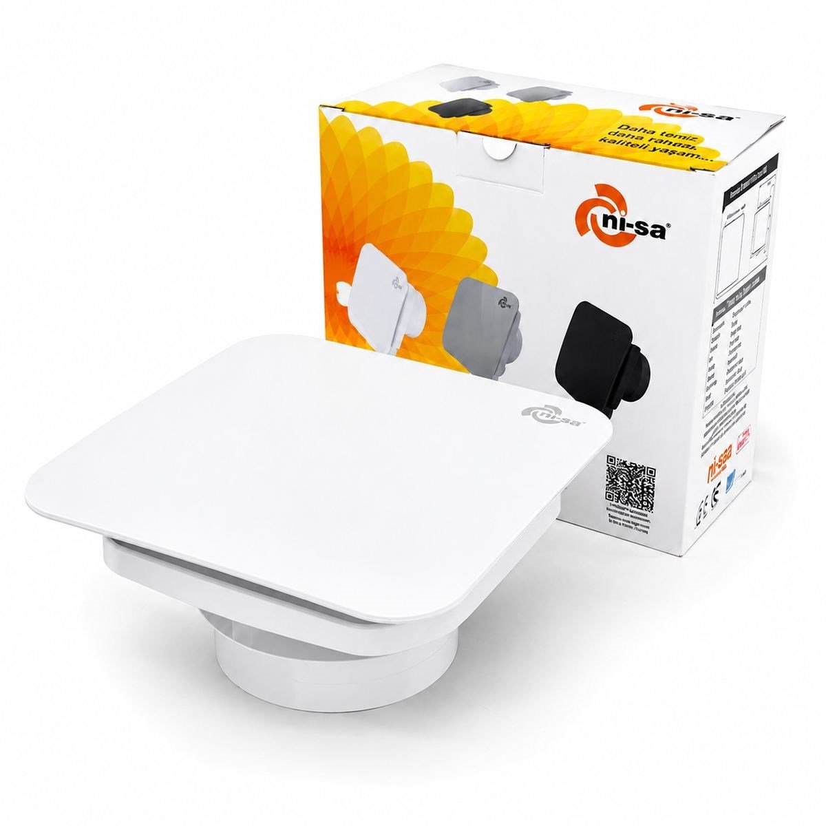150 mm Plastik Banyo Havalandırma Aspiratörü 20W 320 m³/h