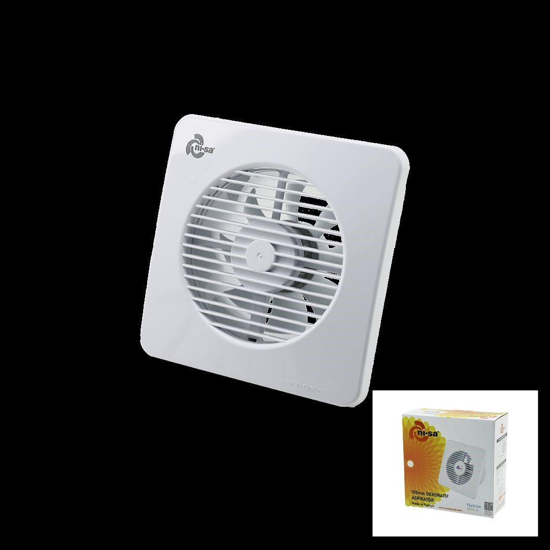 150 mm Plastik Banyo Tuvalet Aspiratörü 20W 320 m3/h