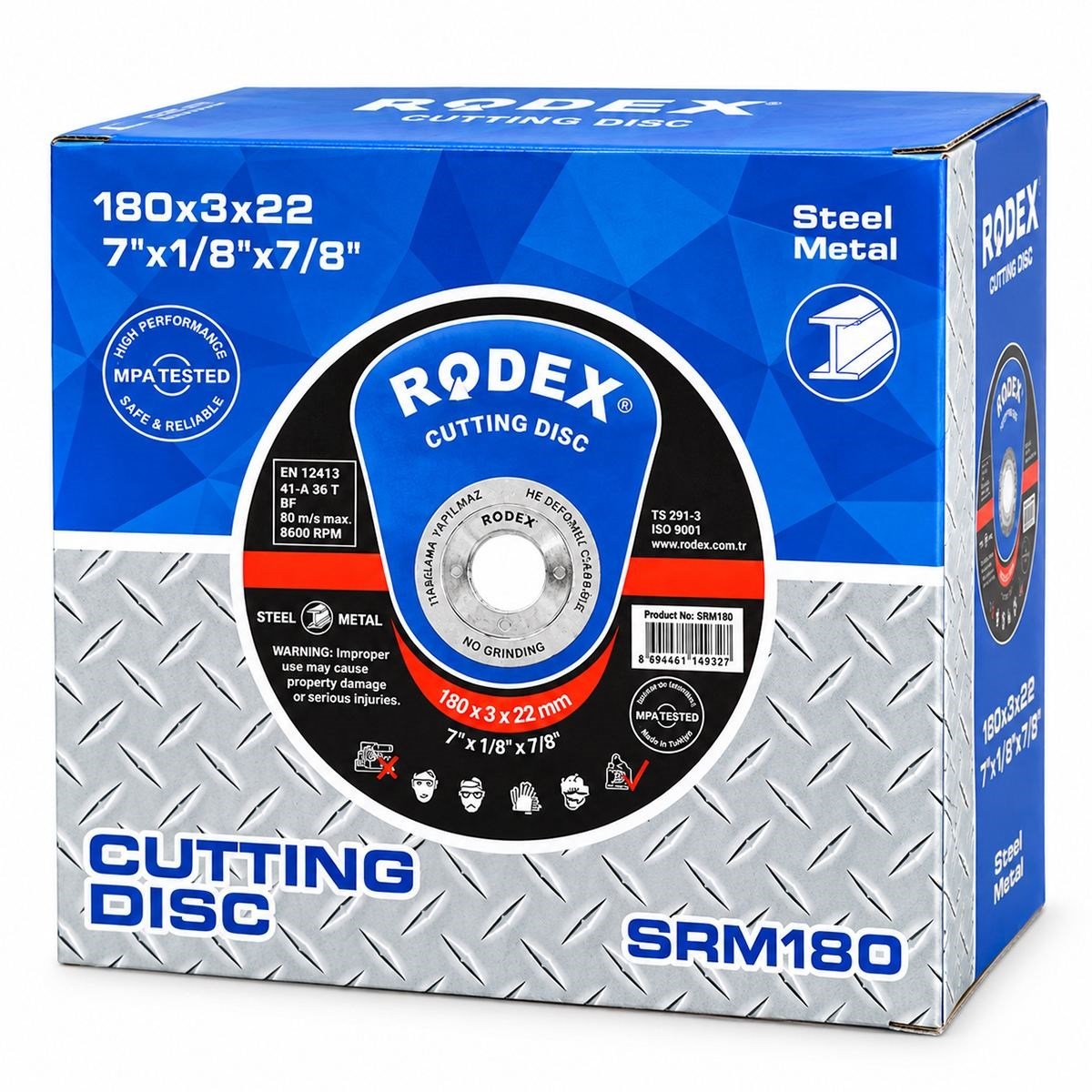 180x3x22 mm Metal Kesici Disk