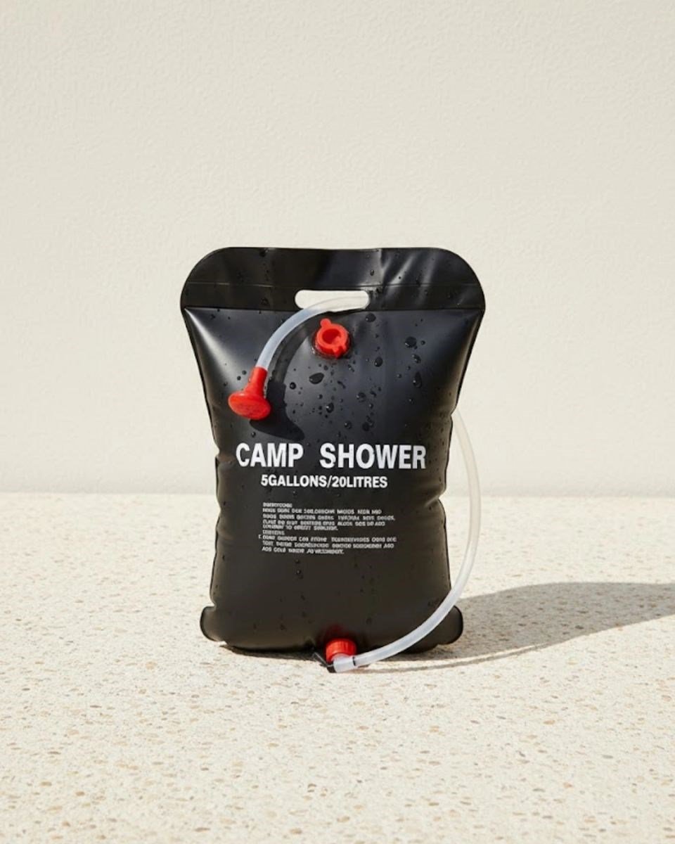 20 Litre Güneş Enerjili Kamp Duşu Pvc Dayanıklı Taşınabilir Duş Torbası