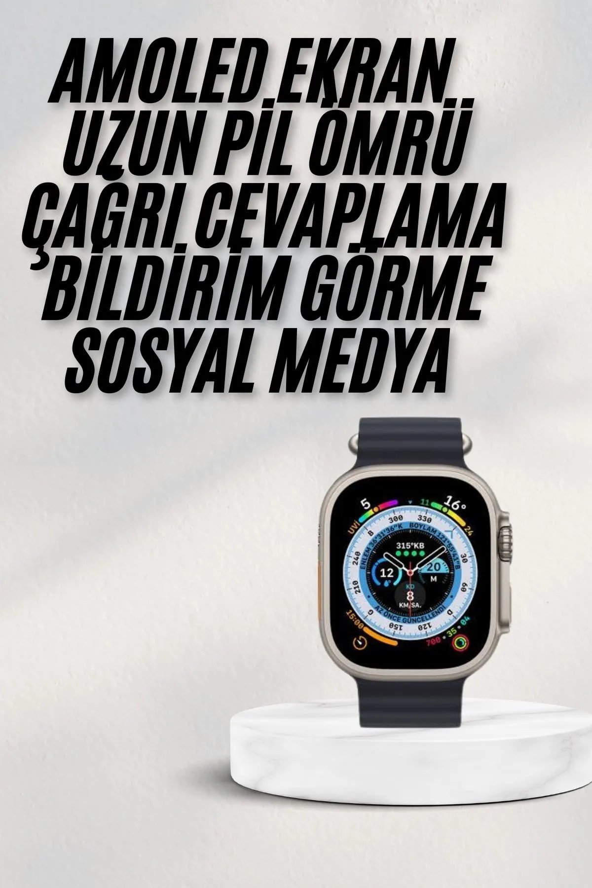 2025 Yeni Model Akıllı Saat Android ve İOS Uyumlu Çağrı Cevaplama