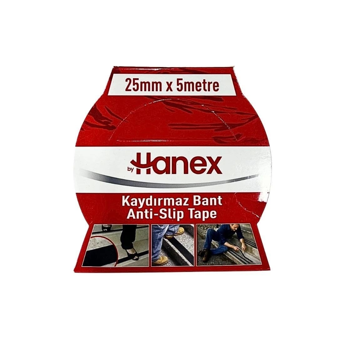 25 mm x 5 m Siyah Kaydırmaz Bant
